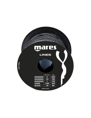 Шнур Mares Black Ø 1,6 мм., 50 м. Шнуры