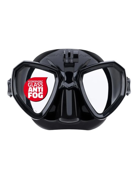 Maske Salvimar Trinity Anti Fog Black Action Cam Masken