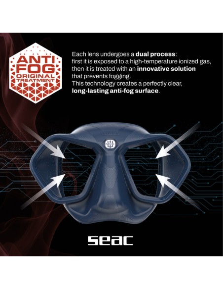 Mask Seac Sub Wild Black Anti-Fog Masks