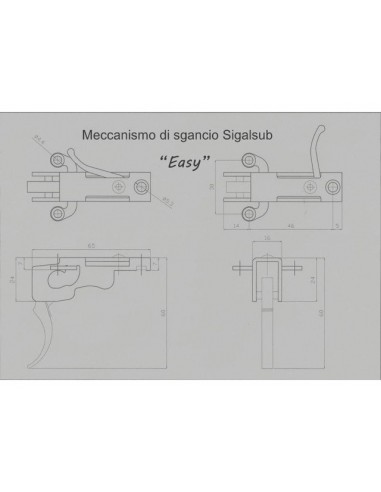 Реверсивный триггерный механизм Sigalsub Easy Запчасти для ружей