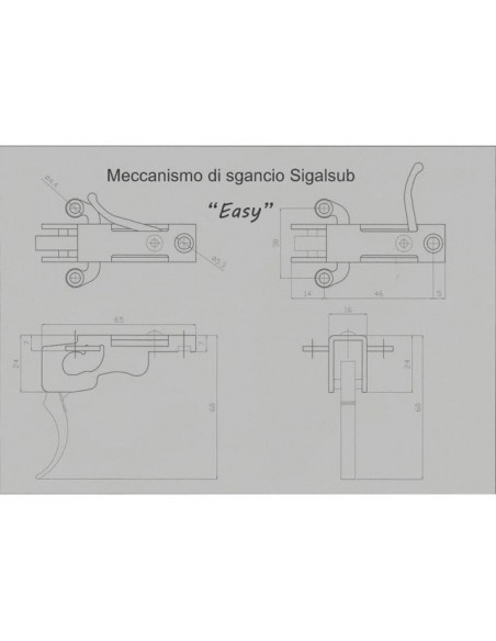 Реверсивный триггерный механизм Sigalsub Easy Запчасти для ружей