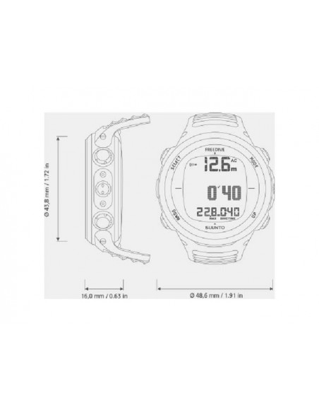 Компьютер Suunto D4F Black Компьютеры