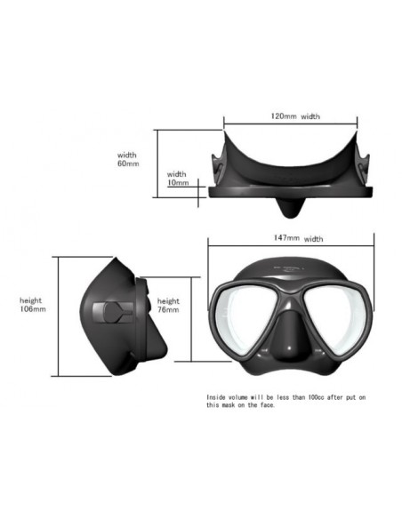Maske Riffe Nekton Amber Masken