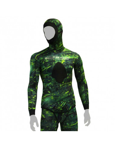 Jacket Epsealon Green Fusion 7 mm. Wetsuits - Only Jacket