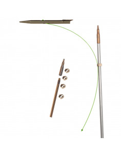 Shaft Ø 7mm, M7, for Salvimar spearguns Shafts