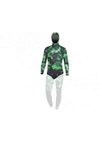 Jacke Seac Sub Tattoo Green 5 mm Anzüge - Nur Jacken