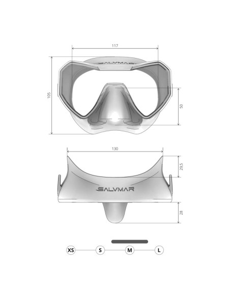Maske Salvimar Neo Anti Fog Black Masken