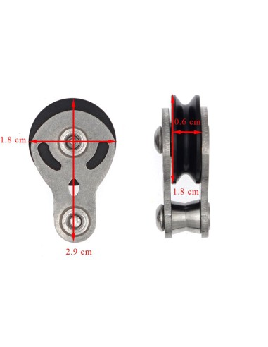 Sigal Sub Pulleys for Inverter speargun Spare parts for spearguns